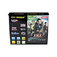 Приставка для цифрового ТВ Openbox T8000 DVB-T/T2 металл черный (1/60)