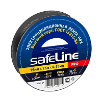 Изолента Safeline 19мм*25м ПВХ черный (10/160)