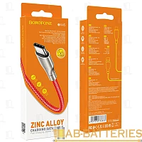Кабель Borofone BX45 USB (m)-Type-C (m) 1м 2.4A нейлон красный (1/360)