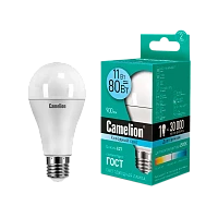 Лампа светодиодная Camelion A60 E27 11W 84К 170-265V груша матовая