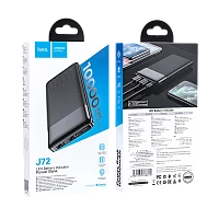 Внешний аккумулятор HOCO J72 10000mAh 2.0A 2USB/Type-C черный (1/37)