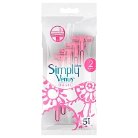 Бритва одноразовая Gillette "Simply Venus 2 Basic" 2 лезвия ENG 5шт. (1/24)