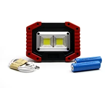 Фонарь прожектор Без бренда 839 COB от батареек черный