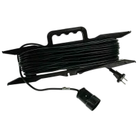 Удлинитель Прогресс на рамке 1р.С/З 16A 10.0м 3x1.5мм² черный (1/8)