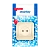 Розетка Smartbuy 1-местная без заземления 10А бежевая, керамика "Марс"