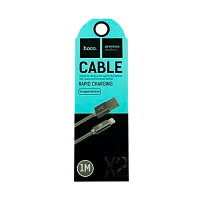Кабель HOCO X2 USB (m)-Lightning (m) 1м 2.1A нейлон серый (1/30/300)