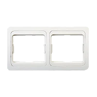 Рамка Smartbuy 2-местная горизонтальная белая "Марс"