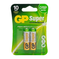 Батарейка GP Super LR6 AA BL2 Alkaline 1.5V (2/20/160)