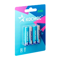 Батарейка Космос R03 AAA BL4 Zinc Carbon 1.5V (4/64/768)