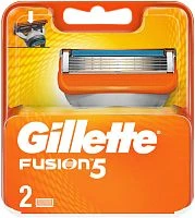 Сменные кассеты Gillette "FUSION" 5 лезвий 2шт. (цена за 1 шт) (2/20)
