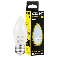 Лампа светодиодная Старт Candle C37 E27 7W 2700К 220V свеча WS (1/10/100)
