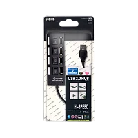 USB-Хаб Smartbuy 7204 4USB с выключателем черный