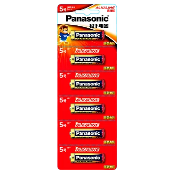 Батарейка Panasonic LR6 AA BL6 1.5V отрывные CN (Китай) (6/72/216)