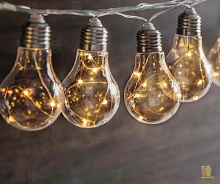 Гирлянда Космос "Лампочка" 40LED уличная белый (1/12)