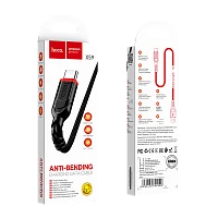 Кабель HOCO X59 USB (m)-Type-C (m) 1м 3.0A нейлон черный (1/33/330)