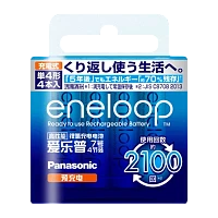 Аккумулятор предзаряженный RTU Panasonic HR03 AAA BL4 NI-MH eneloop 800mAh CN (Китай)