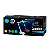 Светильник настольный Camelion KD-831 10W 230V 12LED на основании сенс. рег.ярк./цвета черный (1/5)