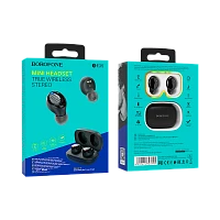 Наушники внутриканальные Borofone BE35 bluetooth 5.0 с микр. черный (1/30/120) 