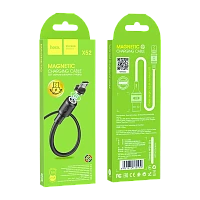 Кабель HOCO X52 USB (m)-microUSB (m) 1м 2.0A ПВХ магнит черный (1/31/310)