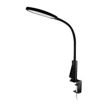 Светильник настольный Camelion KD-837 7W 230V струбцина сенс. 5 ур.ярк. USB черный (1/6)