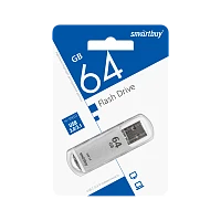 Флеш-накопитель Smartbuy V-Cut 64GB USB3.0 пластик серебряный