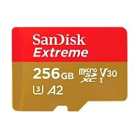 Карта памяти microSD SanDisk EXTREME 256GB Class10 A2 V30 UHS-I (U3) 160 МБ/сек CN (Китай) без адапт