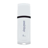 Флеш-накопитель Smartbuy Paean 8GB USB2.0 пластик белый