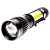 Фонарь туристический Ultraflash LED5333 3W 1LED+COB от аккумулятора черный (1/60)