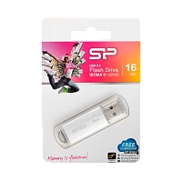 Флеш-накопитель Silicon Power Ultima II 16GB USB2.0 пластик серебряный