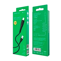 Кабель Borofone BX37 USB (m)-Type-C (m) 1м 3.0A ПВХ черный (1/360)