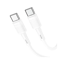 Кабель HOCO X83 Type-C (m)-Type-C (m) 1м 3.0A 60W ПВХ белый (1/33/330)