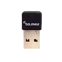 Wi-Fi адаптер Selenga 2.4 ГГц 150Мбит USB 802.11 без антенны черный (1/4000)