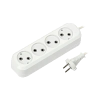 Удлинитель Фаzа УДП-3-150 3р.Б/З 6A 1.5м ПВС 2x0.75мм² белый (1/45)