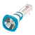 *Фонарь туристический Космос 7023 3W 1LED+COB от аккумулятора прямая подзарядка голубой (1/36/72) 