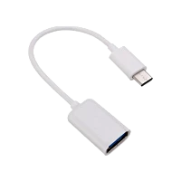 Адаптер KS-IS KS-297 Type-C (m)-USB2.0 (f) OTG белый