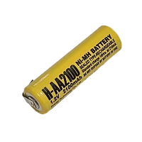 Аккумулятор ET H-AA2100-T 2100мАч, 2-ножки, горизонтальный монтаж,  NI-Mh, 1.2В Low Self Discharge