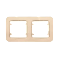 Рамка Makel Lillium 2пост. кремовый 71212 (1/25)