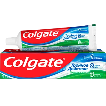 Зубная паста COLGATE Тройное Действие 50мл (1/12/72)