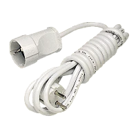 Удлинитель Makel 1р.С/З 16A 3.0м 3x0.75мм² IP20 белый 10005 (1/14)