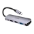 USB-Хаб HOCO HB27 3USB/Type-C/HDMI Type-C (m) USB3.0 серый (1/18/180)