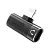 Переходник AUX Borofone BV14 Lightning (m)-Lightning (m)/Lightning (f) пластик черный (1/76/304)