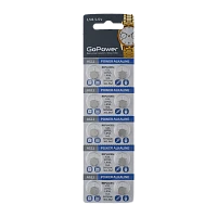 Батарейка GoPower G11/LR721/LR58/362A/162 BL10 Щелочная 1.55V (10/1000/3600)