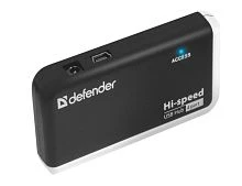 USB-Хаб Defender Quadro Infix 4USB USB2.0 черный (1/100)