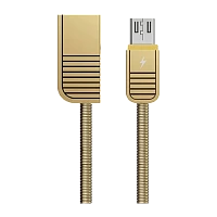 Кабель Remax RC-088M Linyo USB (m)-microUSB (m) 1м 2.1A золотой