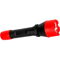 Фонарь универсальный Ultraflash 6102-ТН 0.4W 1LED от батареек IP44 красный черный (1/25/200)