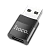 Адаптер HOCO UA17 USB (m)-Type-C (f) черный (1/37/370)