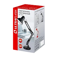 Светильник настольный Ultraflash UF-313 60W 230V на основании черный (1/12)