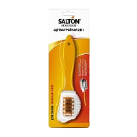 Щётка тройная для изделий из замши и нубука 48