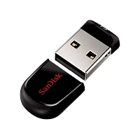 Флеш-накопитель SanDisk Cruzer Fit CZ33 64GB USB2.0 пластик с колпачком черный