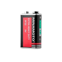 Батарейка Minamoto Крона 6F22 Shrink 1 Heavy Duty 9V (1/10/400)